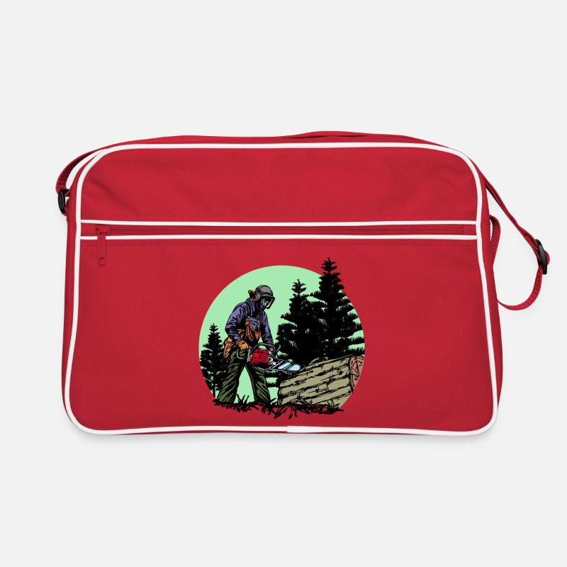 Sciure de bois sciure de bois bois forêt de bûcherons Sac Retro