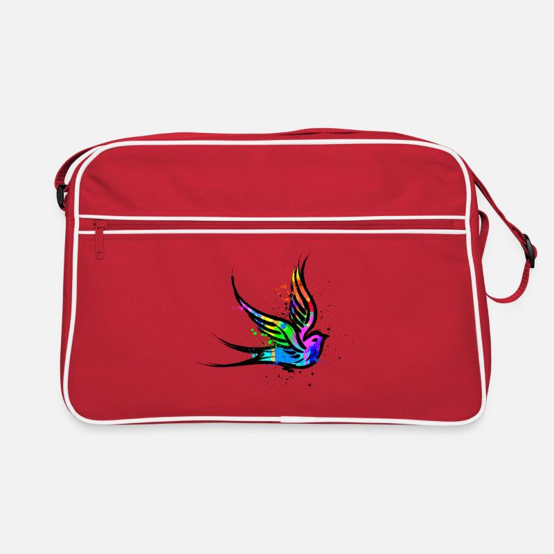 Bird Art Graffiti Drawing Illustration Retro Bag