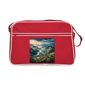 Asturies - Sac Retro - rouge/blanc - Devant