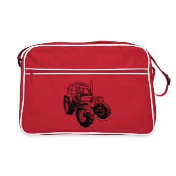 Chargeur frontal - Sac Retro - rouge/blanc - Devant