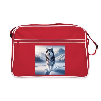 Husky - Retro Bag - red/white - Front