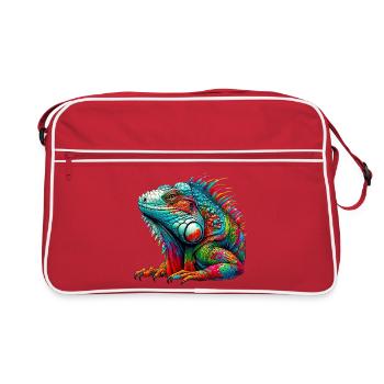 Iguane - Sac Retro - rouge/blanc - Devant