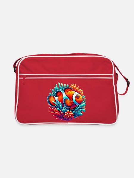 Clownfish - Retro Bag - red/white - Front