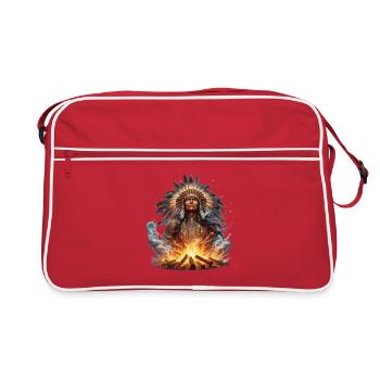 Amérindien - Sac Retro - rouge/blanc - Devant