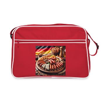 Saucisses allemandes - Sac Retro - rouge/blanc - Devant