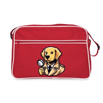 Detective Dog: The Mystery-Sniffing Sleuth - Retro Bag - red/white - Front
