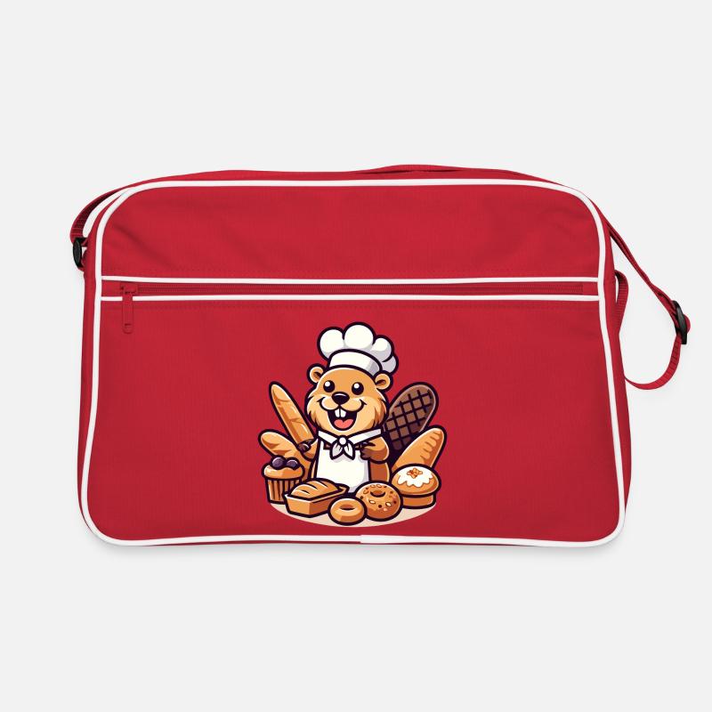 Baker Beaver: Der Konditorei-Profi Retro Tasche