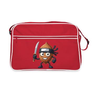 Almond Assassin : La collation furtive - Sac Retro - rouge/blanc - Devant