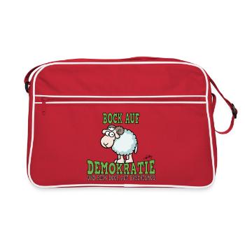 Désir de démocratie - Sac Retro - rouge/blanc - Devant