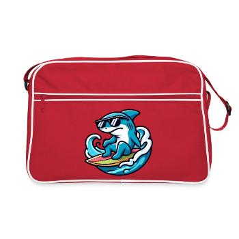 Shark Wave Rider: The Surfing Sensation - Retro Bag - red/white - Front