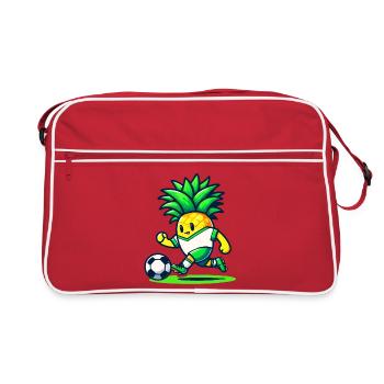 Pineapple Goalie: The Soccer Star - Retro Bag - red/white - Front