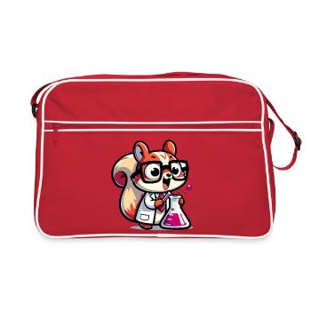 Chemist Coon: The Lab Genius - Retro Bag - red/white - Front