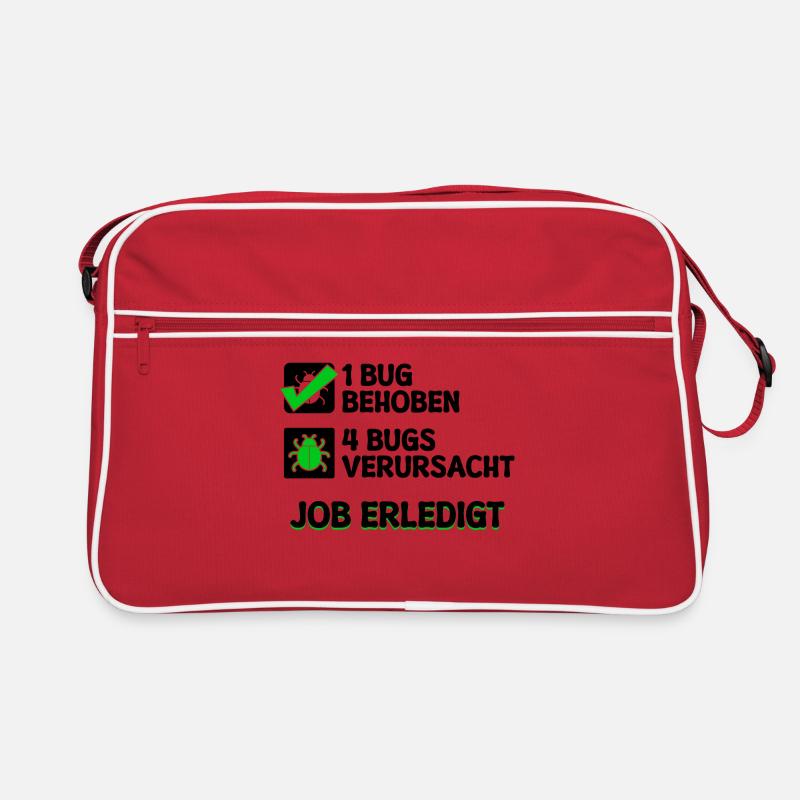 Open Source Bugfixing Bugs Developer Programmier Retro Tasche