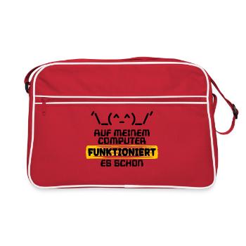 Developer Statement Code Scripting Programmer - Retro Bag - red/white - Front
