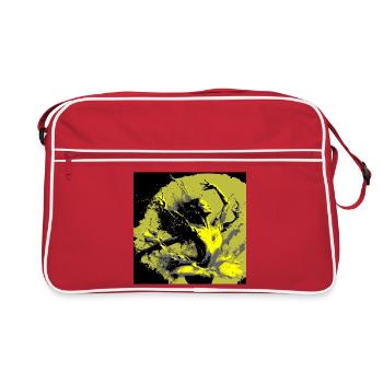 Neo-Expressionist Dance Bursting with Colors - Retro Bag - red/white - Front