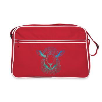 Portrait d’agneau - Sac Retro - rouge/blanc - Devant