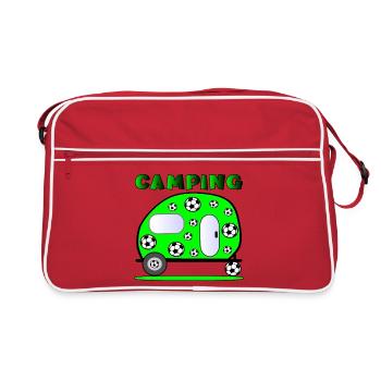 CAMPING SOCCER - Sac Retro - rouge/blanc - Devant