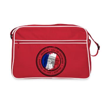 Paris Arc Tricolor Circle - Retro Bag - red/white - Front