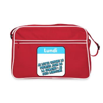 Monday - Retro Bag - red/white - Front