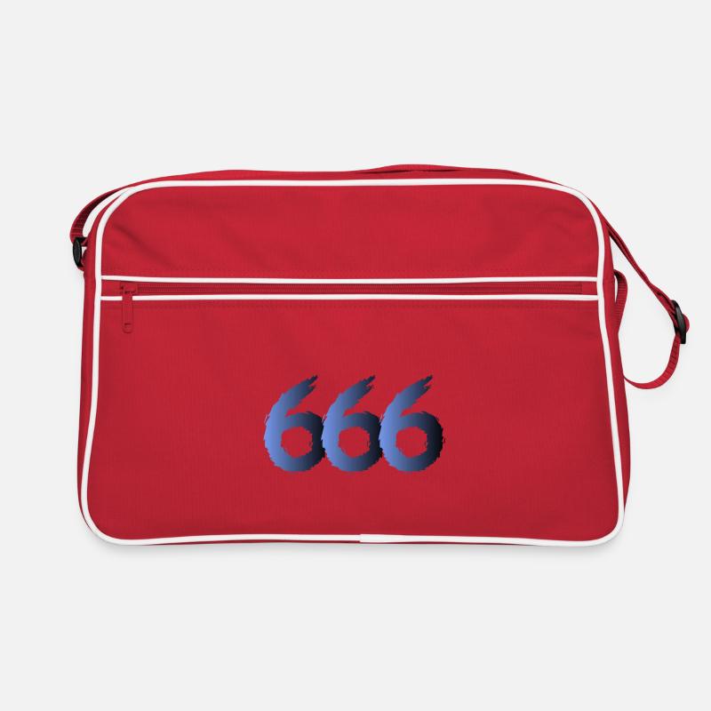 666 Symbole de Satan - Diable - Mal Sac Retro