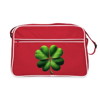 Four-leaf clover - Retro Bag - red/white - Front