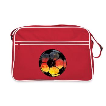 Football Allemagne - noir rouge or - Sac Retro - rouge/blanc - Devant