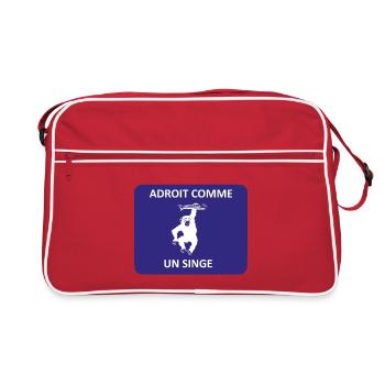 Dexterous as a monkey - Retro Bag - red/white - Front