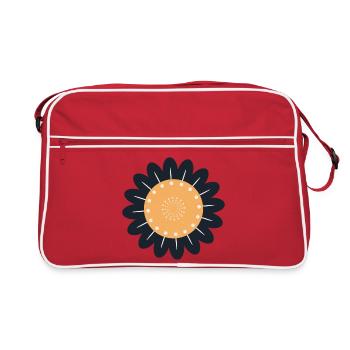 Noir et fleur d’oranger - Sac Retro - rouge/blanc - Devant