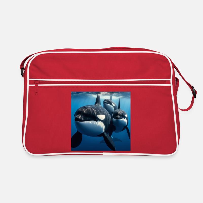 Orcas - Retro Bag - red/white