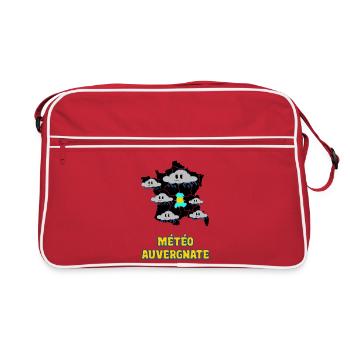 Météo Auvergnate - Sac Retro - rouge/blanc - Devant