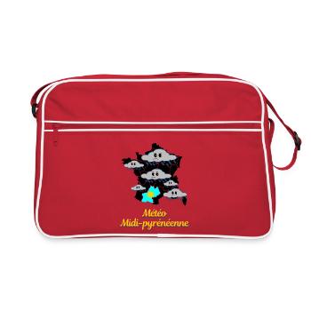 Midi-Pyrenees Weather - Retro Bag - red/white - Front