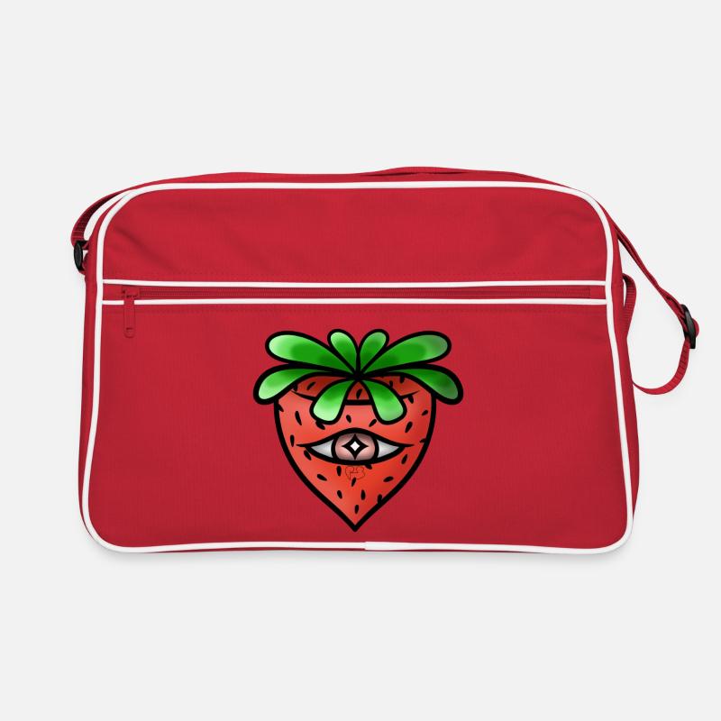 Verfluchte Erdbeere! Retro Tasche
