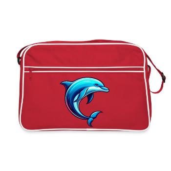 Dolphin - Retro Bag - red/white - Front