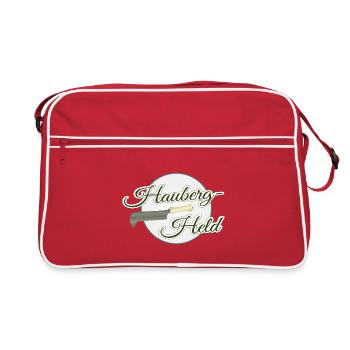 Held des Haubergs Wald Ranger Hauberg Knipp Gnibb - Retro Tasche - Rot/Weiß - Vorne