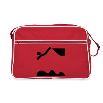 PLONGÉE PLONGÉE NATATION - Sac Retro - rouge/blanc - Devant