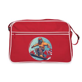 Snowboarding Graphics - Retro Bag - red/white - Front