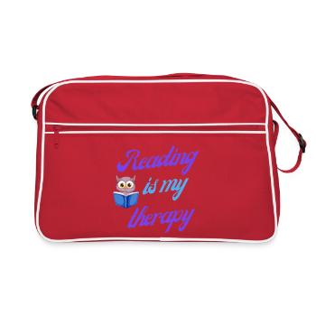 Cadeau lecture thérapie - Sac Retro - rouge/blanc - Devant