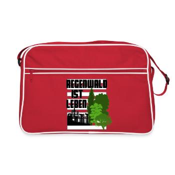 La forêt tropicale, c’est la vie - Sac Retro - rouge/blanc - Devant