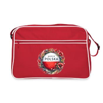 Made in Polska Poland Polish Red White Gift - Retro Bag - red/white - Front