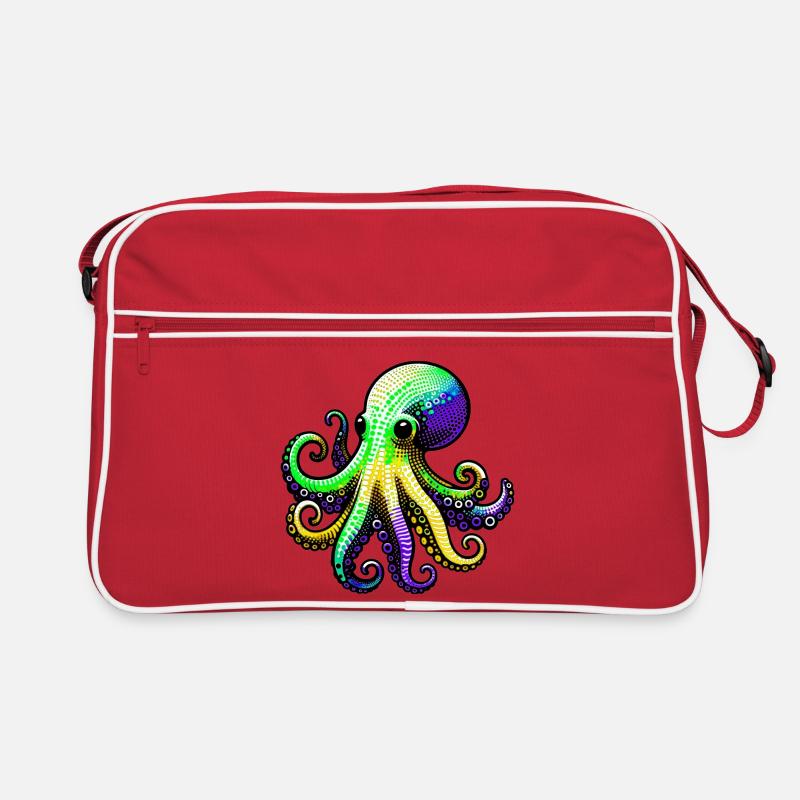 Pieuvre Sac Retro