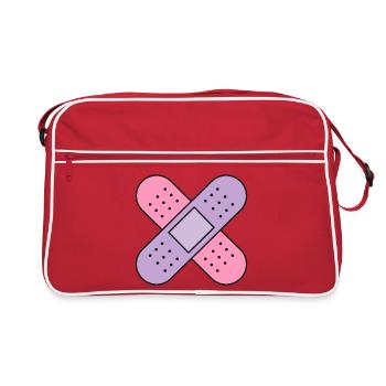 Plaster Cross Color - Retro Bag - red/white - Front