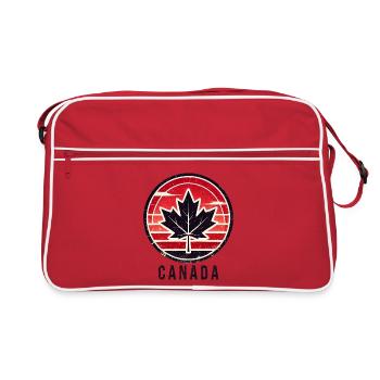Feuille d'érable du Canada Toronto - Sac Retro - rouge/blanc - Devant