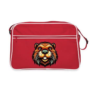Beaver - Retro Bag - red/white - Front