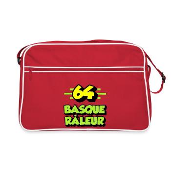 basque râleur - Sac Retro - rouge/blanc - Devant