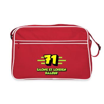 Saône et Loirien râleur - Sac Retro - rouge/blanc - Devant