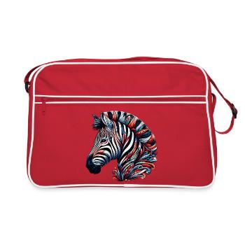 Zebra - Retro Bag - red/white - Front