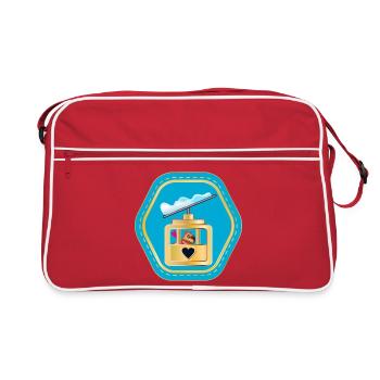 CAPYBARAS SKIING GONDOLA CABIN - Retro Bag - red/white - Front