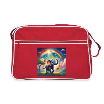 Nursery, Baby Infant - Retro Bag - red/white - Front