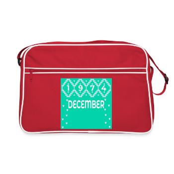 WINTER 52E ANNIVERSAIRE DÉCEMBRE 1974 - Sac Retro - rouge/blanc - Devant