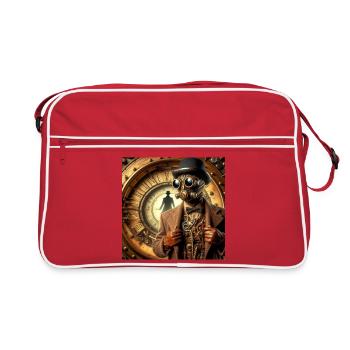 Sherlock Holmes Steampunk - Sac Retro - rouge/blanc - Devant